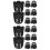 16Pcs Black Plastic Plant Pot Bottom Grid Cups for Home Use 7