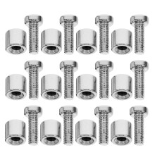 60Sets Zilveren Metalen Standoff Schroeven Voor - En Fotolijsten