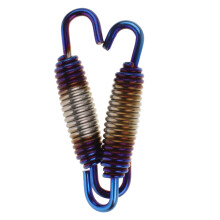 10Pcs Metal Pipe Springs Swivel Hooks for Improved Motorcycle Ride