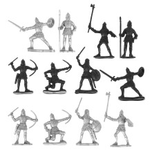 180Pcs Durable Plastic Medieval Soldiers Toy for Sand Table Scenes