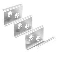 3Pcs Kitchen Taco Holder Silver Metal Taco Rack for Home Use