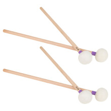 8Pièces Baguettes Tambour Feutre Violet Bois Équilibrées Et Précises