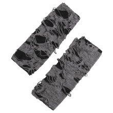 5Pairs Durable Polyester Halloween Fingerless Gloves Cosplay