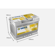 VARTA A7 AGM VRLA 12V 70AH 760A Car Battery Fits BMW 61216924021 check size
