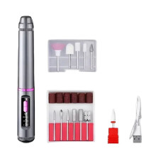 Professional HY59 Nail Drill Set 12 Heads Wireless Electric Nail Lathe for Manicure Nail Sander Nails Art Tool Nail Part