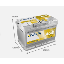 VARTA A7 AGM VRLA 12V 70AH 760A Car Battery Fits VW AUDI SKODA 7P0915105