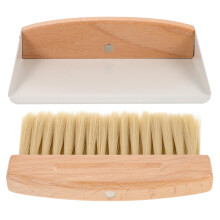 4Sets Compact Mini Cleaning Broom Dustpan Set White for Tabletop Use