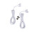 2Pcs White Rgb Light Cord Extension with for LED Strip Connection 1