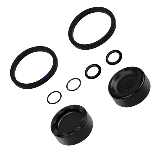 2Pièces Kit Piston Métal Aluminium Noir Puissance
