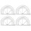 20Pcs White Portable Hat Shaper for Various Brims Baseball Cap Tool 1