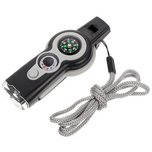 3Pcs Loud Emergency Whistles Multi-Tool with Compass and Thermometer