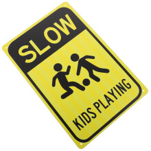 3St Metaal Verkeersbord Kinderspeel Veiligheid