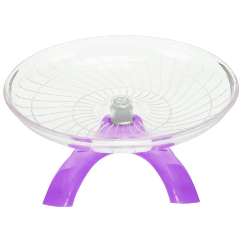2Pièces Roue De Course Silencieuse Pour Hamster Petit Animal Violet