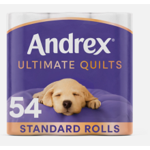 Andrex Ultimate Quilts Toilet Paper 54 Rolls
