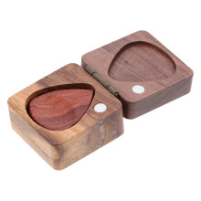 1Set Brown Wooden Gitaar Picks Set Praktische Accessoires Met Box