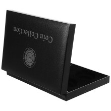 3St Compacte Muntbewaarbox Met Schuim Voering Praktische Zwarte Box