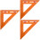 3Pièces Règle Multifonction Bois Orange Angle Droit Outil Compact 8
