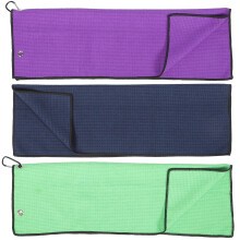 6St Draagbare Microvezel Golfs Handdoeken Met Haak in Diverse Kleuren