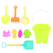 3Sets Sand Toys for Kids Portable Beach Toy Set with Rakes