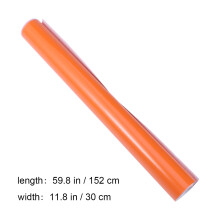 2Pcs Self-Adhesive Orange Car Sticker Film PVC Waterproof for Car Use