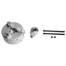 Three Jaw Chuck for Lathe Bench Grinder Electric Drill Aluminum Alloy Self Centering Woodworking Turning Chuck A