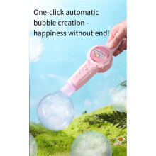 Machine à Bulles Magique Interactive avec Éclairage Coloré, Rose, pour Fêtes