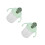 2Pièces De Rangement Avec Vert Silicone PP 6