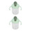 2Pièces De Rangement Avec Vert Silicone PP 10