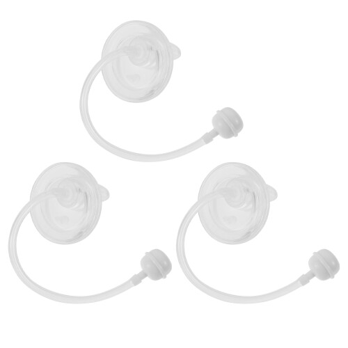6Pièces Sucettes Silicone Bébé Transparentes Texture
