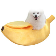 Banana Cat Nest Fun Cute Winter Cozy Warm Personality Dog House Suitable for Chinchillas Squirrel Pet Nest