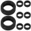 24Pcs Replaceable Rubber Tire for Toy Racing Car Wheels Black 1