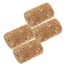 20Pcs Mini Wooden Hay Bales Chocolate Color for Doll House Craft