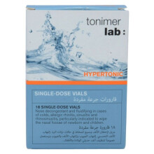 Tonimer Hypertonic Single Dose Vials Reduces nasal swelling naturally |Helps relieve nasal congestion and blocked nose - (18 X 3ml)