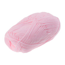 3Pièces Laine De Coton Lait Rose Pour Tricotage Doux Confortable