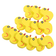 150Pièces Mini Gommes Tpr Forme Canard Confortables Pour Enfants