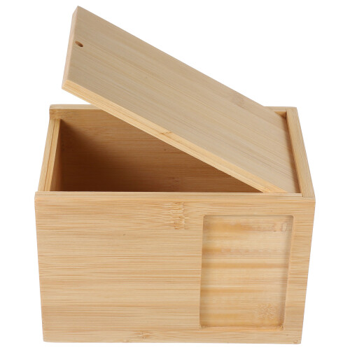2Pièces Urnes Pour Cendres D'animal Coffret Bambou Beige Portable