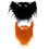 4Pièces Accessoires Halloween Barbes Fausses Rigolotes Multicolores 1
