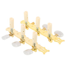 4St Klassieke Gitaartuners Met Acryl Koppen En Goudkleurige Afwerking