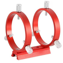 1PC Mount 42/50/60/68/80/90/102mm 3-Point Astrophotography Guide Ring 2 Rings 1 Plate 8 Screws 80mm