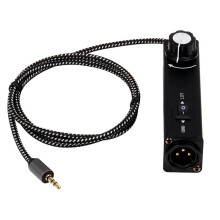 Stereo Ground Loop Isolator 3.5mm to XLR Audio Isolator Audio Noise Isolator Noise Suppressor Isolator