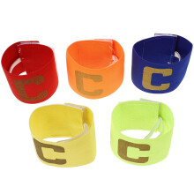 15Pcs Unisex Soccer Captain Armbands Elastic Nylon Assorted Colors