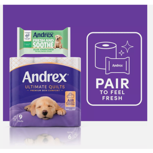 Andrex Andrex Ultimate Quilts Toilet Paper 45 Rolls 2