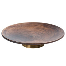 Exquisite Walnut Wooden Tea Tray for Dried Fruits, Snacks, and Desserts