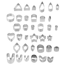 5Sets Clay Schneidwerkzeug Silber Für DIY Ohrringe Und Ton