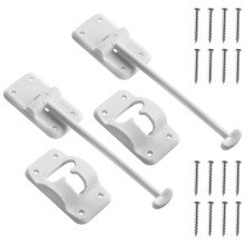 2er-Set T-Förmige Türhalterungen für Wohnmobile, 15 cm (6 Zoll), für Ladeluken Von Campinganhängern, Inklusive Befestigungsschrauben