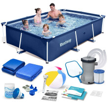 Rahmengartenpool 259x170x61 cm Set 15in1 Bestway 56403N