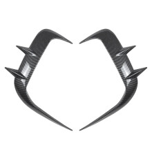 Car Front Bumper Splitter Spoiler for 5 Series I5 G60 G61 2024+ M Sport Fog Lights Decorative Cover Carbon Fiber
