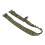 Cinturón de nylon verde OD, hebilla ajustable. 1
