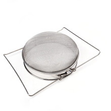 3Pièces Filtre Miel Double Tamis Argenté Filtration Fine Maison