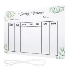 2Sets Clear Acrylic Memo Board Erasable Note Board for Home Office Use